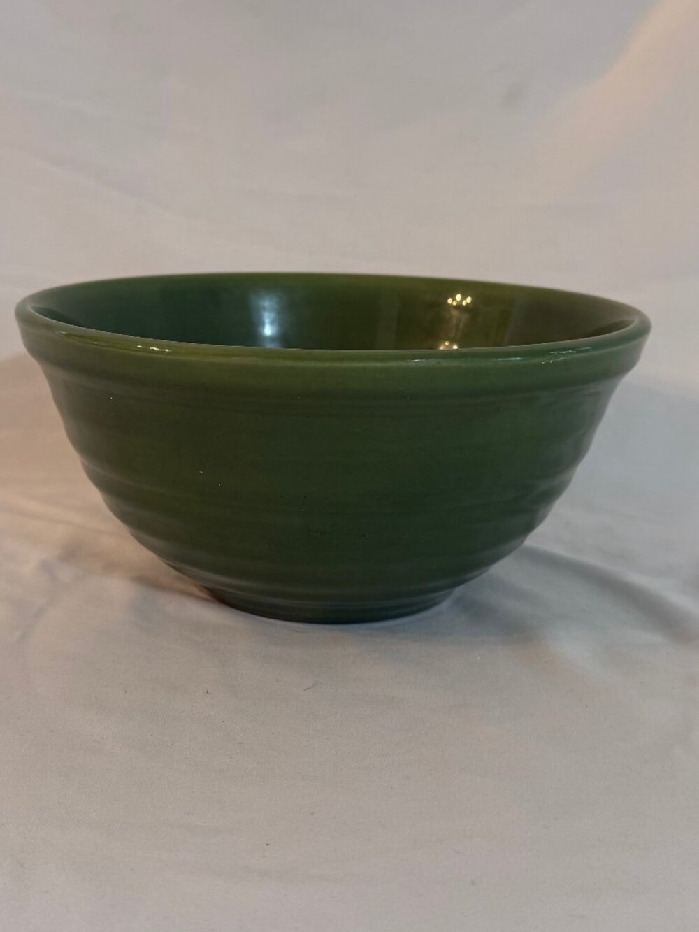Vintage Bauer Ringware Ring Ware Mixing Bowl #12 Jade Green 9 1/2" Diam. #4079